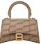 Buy Balenciaga Hourglass Handbag XS BB Monogram Beige/Brown