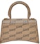 Order Balenciaga Hourglass Handbag XS BB Monogram Beige/Brown