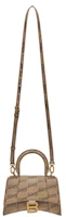 Lookbook Balenciaga Hourglass Handbag XS BB Monogram Beige/Brown