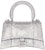 Balenciaga Hourglass Handbag XS Rhinestone Grey
