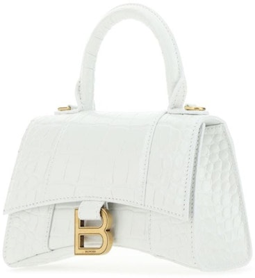 Balenciaga Hourglass Handbag XS White Buy Balenciaga Hourglass Handbag XS White