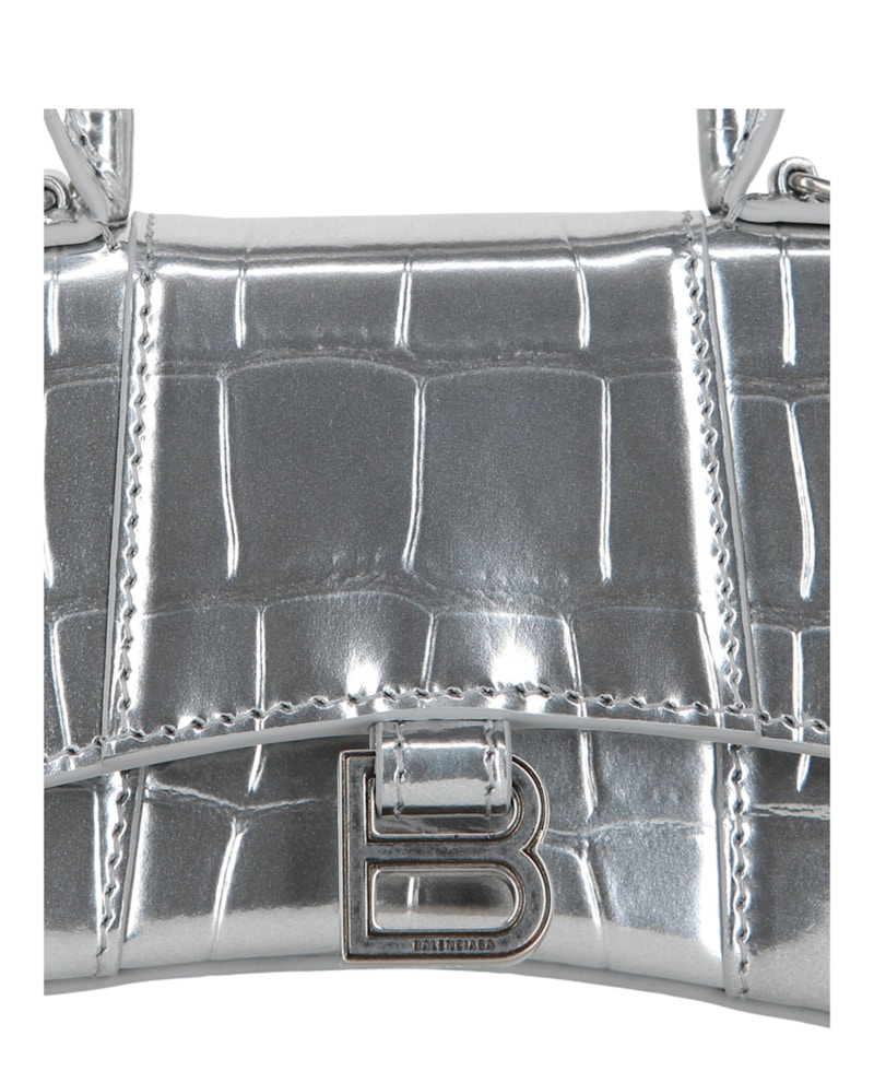 Lookbook 巴黎世家銀色鏈條款微型沙漏包袋