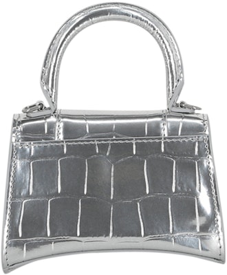 Balenciaga Hourglass Mini Bag With Chain Silver Purchase Balenciaga Hourglass Mini Bag With Chain Silver