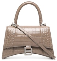 Balenciaga Hourglass S Top Handle Tote Bag Beige Balenciaga Hourglass S Top Handle Tote Bag Beige