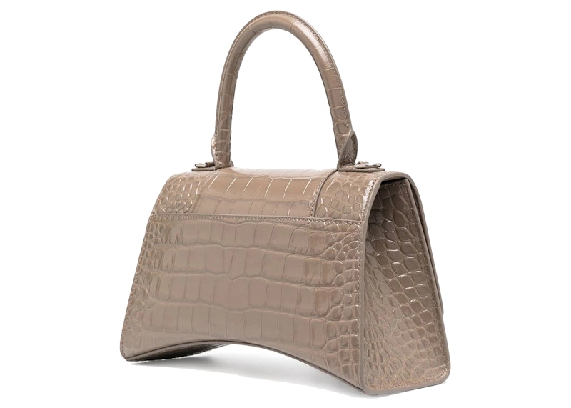 Order 巴黎世家Hourglass S手提托特包米色