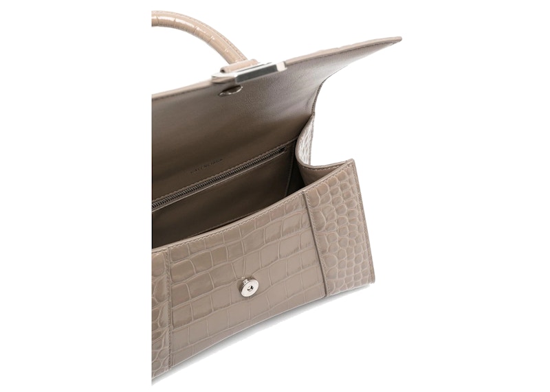 Lookbook 巴黎世家Hourglass S手提托特包米色