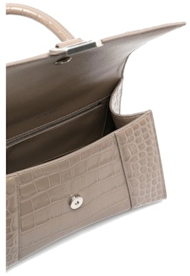 巴黎世家Hourglass S手提托特包米色 Lookbook 巴黎世家Hourglass S手提托特包米色