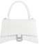 Buy Balenciaga Hourglass Small Top Handle Bag Crocodile Embossed White