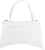 Balenciaga Hourglass Small Top Handle Bag Crocodile Embossed White