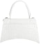 Order Balenciaga Hourglass Small Top Handle Bag Crocodile Embossed White