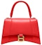 Buy Balenciaga Hourglass Small Top Handle Bag Red