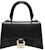 Balenciaga Hourglass Top Handle Bag Extra Small Black