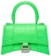 Buy Balenciaga Hourglass Top Handle Bag Extra Small Crocodile Embossed Fluo Green