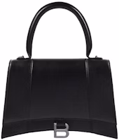 Balenciaga Hourglass Top Handle Bag Medium Black Balenciaga Hourglass Top Handle Bag Medium Black