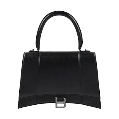 Balenciaga Hourglass Top Handle Bag Medium Black