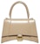 Balenciaga Hourglass Top Handle Bag Small Beige