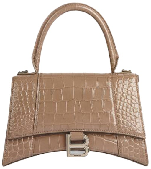 balenciaga-hourglass-top-handle-bag-small-crocodile-embossed-mink