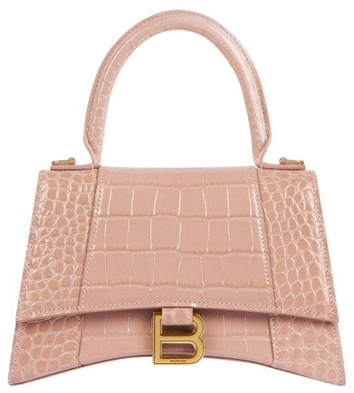 balenciaga-hourglass-top-handle-bag-small-crocodile-embossed-beige