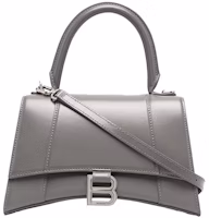 Balenciaga Hourglass Top Handle Bag Small Grey Balenciaga Hourglass Top Handle Bag Small Grey