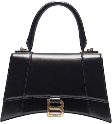 Balenciaga Hourglass Top Handle Bag Small Shiny Box Black Buy Balenciaga Hourglass Top Handle Bag Small Shiny Box Black