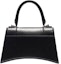 Order Balenciaga Hourglass Top Handle Bag Small Shiny Box Black