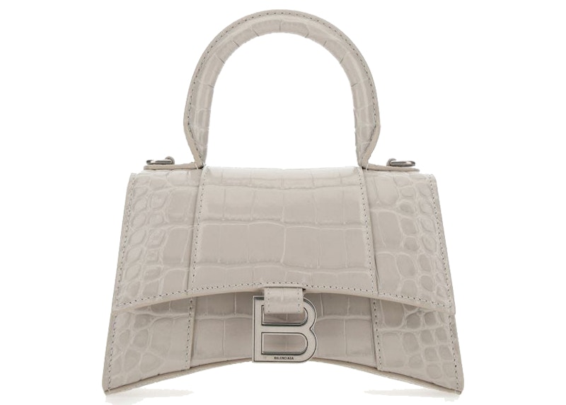 Balenciaga Hourglass Top Handle Bag XS Beige
