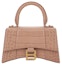 Buy Balenciaga Hourglass Top Handle Bag XS Pink