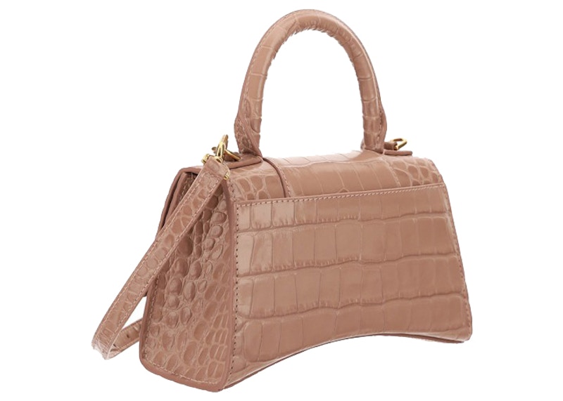 Order 巴黎世家XS迷你粉色Hourglass手提包