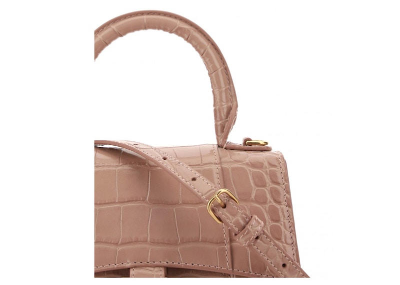 Lookbook 巴黎世家XS迷你粉色Hourglass手提包