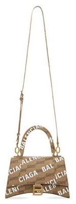 Balenciaga Hourglass Top Handle BB Monogram Beige Order Balenciaga Hourglass Top Handle BB Monogram Beige