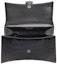 Lookbook Balenciaga Hourglass Top Handle Crocodile Embossed XS Black