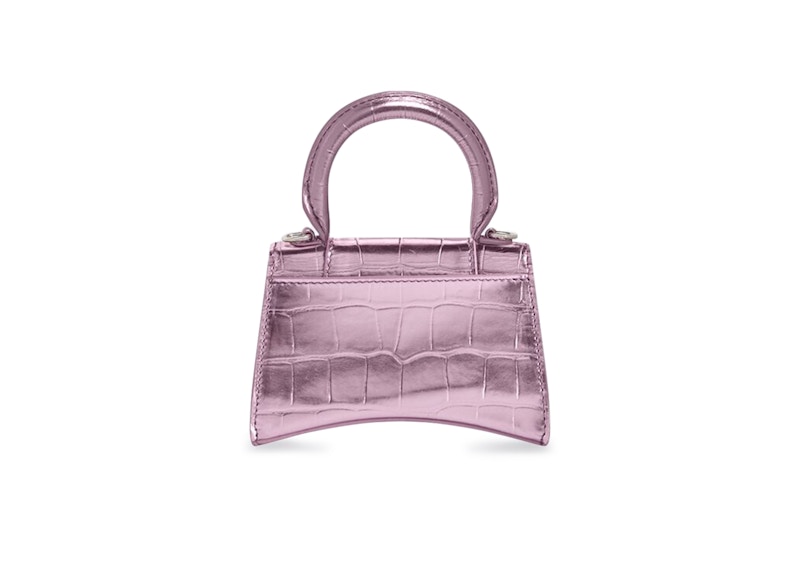 Order 巴黎世家钟形手袋迷你粉色金属款