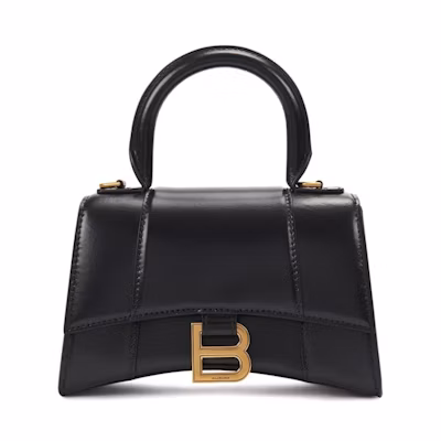 Balenciaga Hourglass Top Handle XS Black