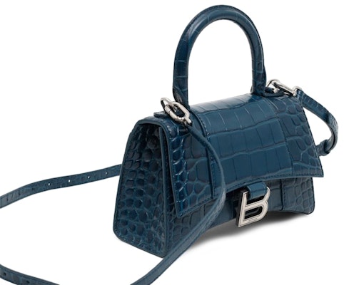 발렌시아가 아워글래스 탑 핸들 XS 다크 블루 Lookbook 발렌시아가 아워글래스 탑 핸들 XS 다크 블루