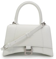 Balenciaga Hourglass Tote Bag S White Balenciaga Hourglass Tote Bag S White
