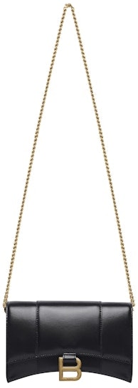 balenciaga-hourglass-wallet-on-chain-black