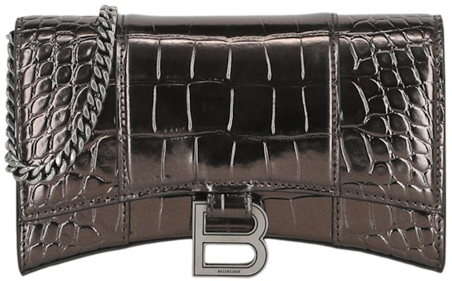Balenciaga Hourglass Wallet On Chain Bronze Buy Balenciaga Hourglass Wallet On Chain Bronze