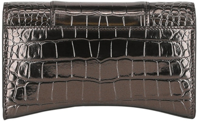 Balenciaga Hourglass Wallet On Chain Bronze Purchase Balenciaga Hourglass Wallet On Chain Bronze