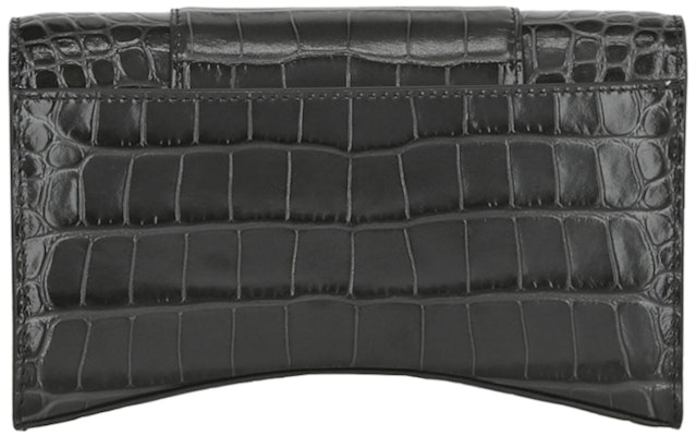 Balenciaga Hourglass Wallet With Chain Dark Grey Purchase Balenciaga Hourglass Wallet With Chain Dark Grey