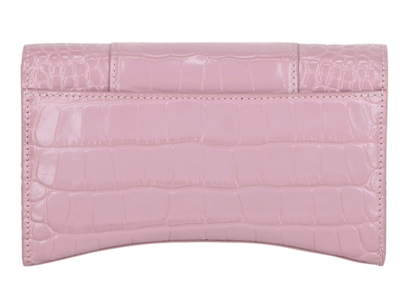 Purchase バレンシアガ アワーグラス チェーンウォレット ピンク
