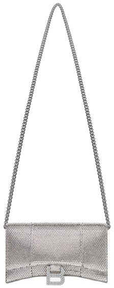 balenciaga-hourglass-wallet-with-chain-xs-rhinestone-grey