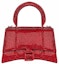 Buy Balenciaga Hourglass XS Handbag With Rhinestones Red