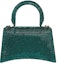 Order Balenciaga Hourglass XS Hangbag With Rhinestones Green