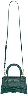 Balenciaga Hourglass XS Hangbag With Rhinestones Green Lookbook Balenciaga Hourglass XS Hangbag With Rhinestones Green
