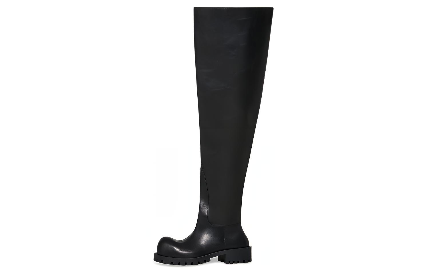 Balenciaga Hummer Boot 'Black Leather' 712809WBDO01000