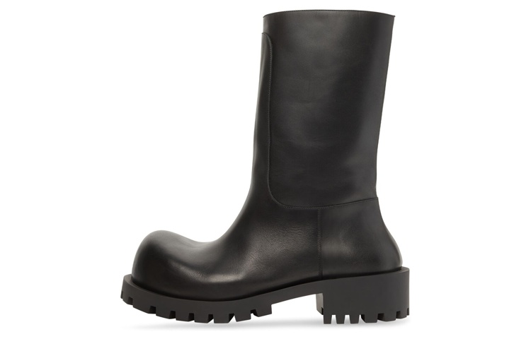 Balenciaga Hummer Leather Slip-On 'Black Fashion Boot' 712810WBDO01000