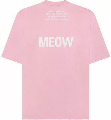 Balenciaga I Love Cats T-Shirt 'Pink' Order Balenciaga I Love Cats T-Shirt 'Pink'