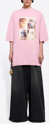 Balenciaga I Love Cats T-Shirt 'Pink' Details for Balenciaga I Love Cats T-Shirt 'Pink'