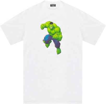 Balenciaga Incredible Hulk Medium Fit Tee 'White' Buy Balenciaga Incredible Hulk Medium Fit Tee 'White'