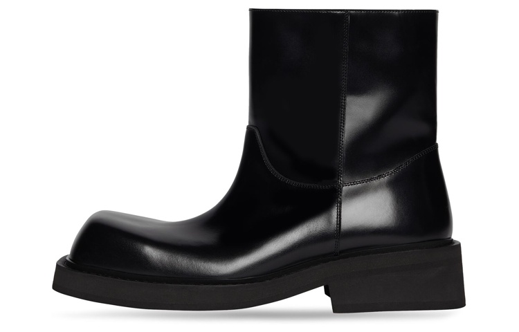 Balenciaga Inspector Slip-On Boots 'Black Leather' 693915WBCY01000